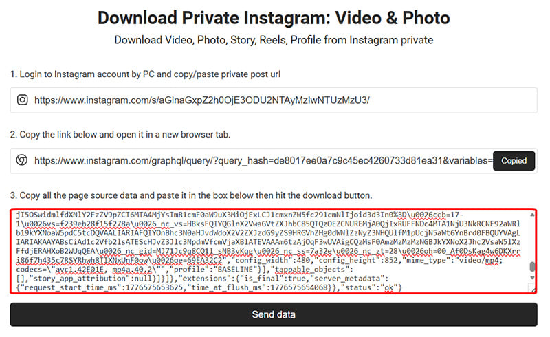 Paste all the source code into Indown and click download